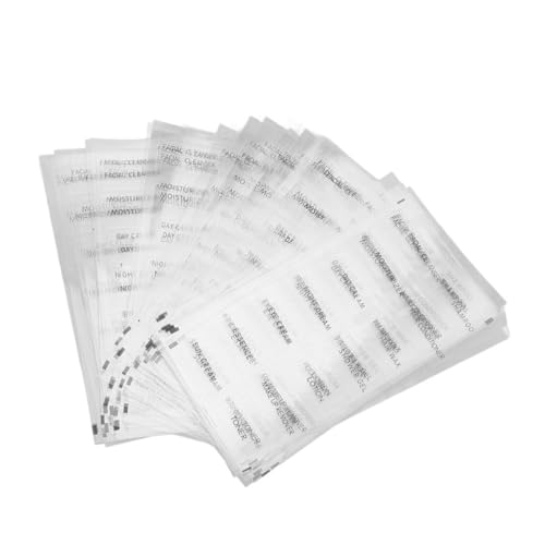 OATIPHO 20 Blatt Reiseetiketten für Flaschen Abnehmbare Selbstklebende Aufkleber für Kosmetik und Toilettenartikel Leicht Abziehbar Organisieren von Shampoo Duschgel und Lotion von OATIPHO