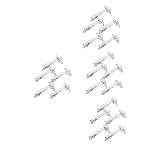 OATIPHO 20 Stck. Krawattenklammern Männer Metall Tie Clip mit Musiknoten Motiv Starke Metallklammer Stilvoll für Business Büro und Formelle Sowie Freizeit Anlässe von OATIPHO