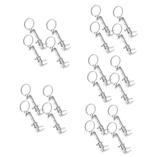 OATIPHO 20 Stück Messschieber Schnalle Schlüsselanhänger Winziger Messschieber Schlüsselanhänger Taschen Messschieber Schlüsselanhänger Tragbarer Anhänger Schlüsselanhänger Mini von OATIPHO
