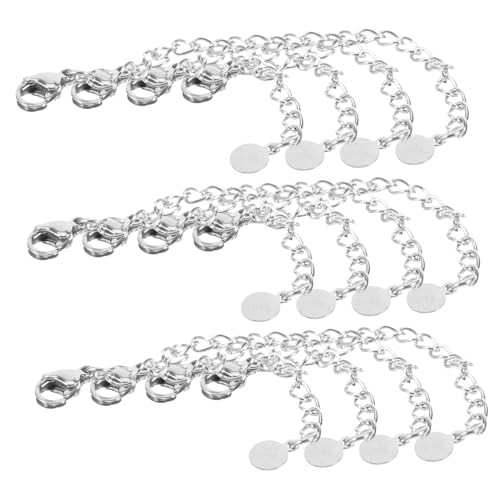 OATIPHO 20 Stück Teiliges Edelstahl Verlängerungskettenset mit Karabinerverschluss Verlängerungsketten für Armbänder und Halsketten DIY Schmuckzubehör für Maßgeschneiderte und Einfache OATIPHO 20 Stück Teiliges Edelstahl Verlängerungskettenset mit Karabinerverschluss Verlängerungsketten für Armbänder und Halsketten DIY Schmuckzubehör für Maßgeschneiderte und Einfache von OATIPHO