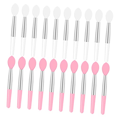 OATIPHO 20 Stück Teiliges Silikon Lippenpinsel Mini Lip Gloss Applikatoren Weiche Makeup Pinsel für Präzise Lippenkonturen Tragbar für Reisen Professionelle und Private Anwendung Weiß von OATIPHO