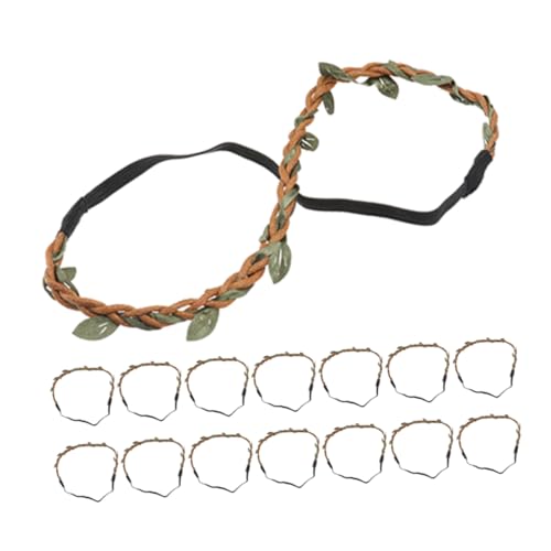 OATIPHO 20 Stück Woven Haaraccessoires Handgefertigte Kopfband Materialien mit Simulierten Blättern für DIY Haarschmuck und Partydekorationen von OATIPHO