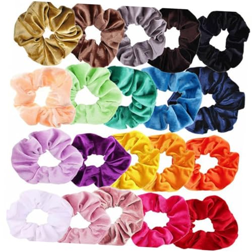 OATIPHO 20stücke Elastisches Haargummi Für Frauen Und Mädchen Stretch-haargummis Haarseil Mit Gummibändern Im Inneren Für Pferdeschwanzhalter Schlichtes Design Für Alltag von OATIPHO