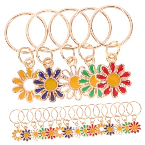 OATIPHO 20stücke Haar Dreadlocks Schmuck Schmuck Zarte Haar Anhänger Zubehör Zinklegierung Flechtaccessoires Blumen Look Für Zöpfe Und Dreadlocks von OATIPHO