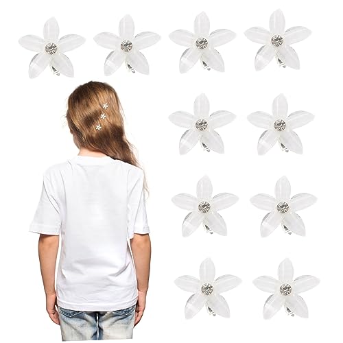 OATIPHO 20stücke Mini-blumen-haarspangen Mit Strasssteinen Dekorative Haarclips Für Mädchen Blumenspangen Zum Haarklammern Und Verzieren von OATIPHO