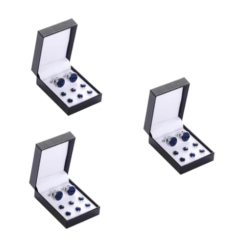 OATIPHO 24 Stck. Teiliges Set Manschettenknöpfe für Herren Runde Emaillierte Manschettenknöpfe für Französische Hemdmanschetten Langlebige Accessoires für Anzüge Business und Festliche von OATIPHO