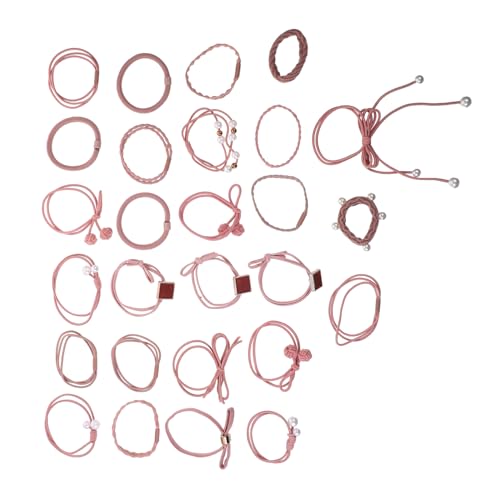 OATIPHO 24 Stück Teiliges Haargummi Set für und Mädchen Elastische Haargummis Klassischem für Verschiedene Frisuren und Anlässe Armband Verwendbar von OATIPHO