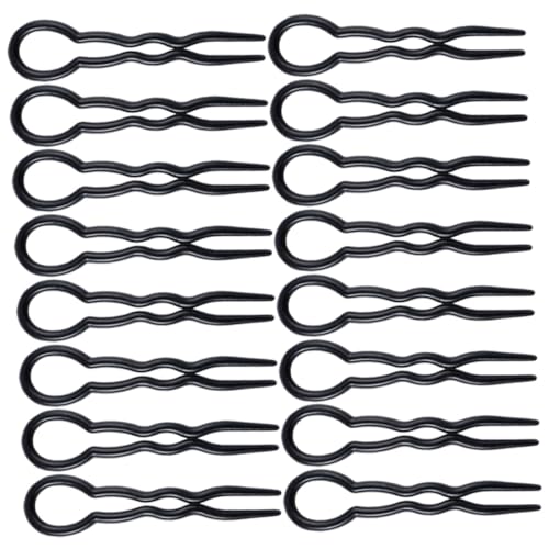 OATIPHO 24 Stück U-förmige Haarnadeln Für Frauen Haargabeln Für Brötchen Leicht Und Tragbar Haarschmuck Für Hochzeiten Und Partys Schwarzes Haar Zubehör von OATIPHO