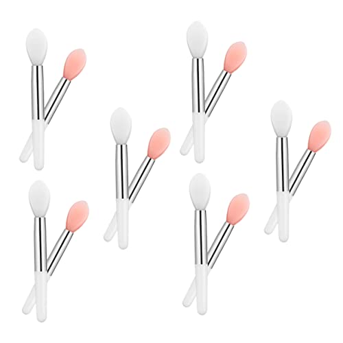 OATIPHO 24stücke Silikon Lippenpinsel Für Lippenstift Frauen Make-up-tools Transparenter Tragbarer Silikon-lippenpinsel-stab Einwegpinsel Abwaschen von OATIPHO