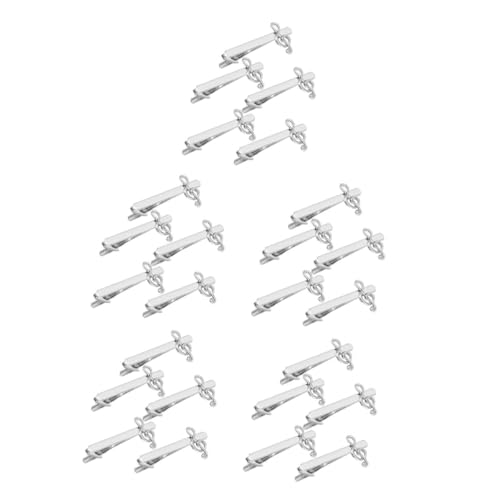 OATIPHO 25 Stck. Teiliges Herren Krawattenclip mit Musiknoten Motiv Metallkonstruktion Fester Halt Stilvoller Business und Freizeit Accessoire für Hemden für Büro und Formelle Anlässe von OATIPHO