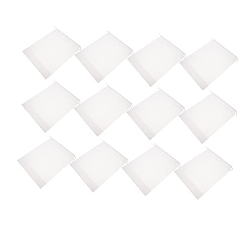 OATIPHO 25 Stück Aufbewahrungstasche durchsichtige Schuhtaschen Kordelstring Kordelbeutel Gepäck Schuhtasche staubdicht Organizer Handtasche aufbewahrungsbeutel Eva-Peelingbeutel Weiß von OATIPHO