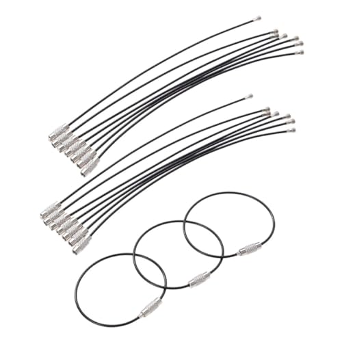 OATIPHO 25stücke Rostfreier Schlüsselanhänger Schlaufen Gepäckschlaufen-Tags Zum Aufhängen Von Drahtringen von OATIPHO