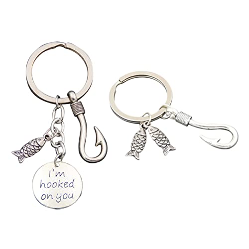 OATIPHO 2stücke Fisch Schlüsselanhänger Für Väter Handgefertigte Schlüsselanhänger Als Zum Vatertag Robustes Design Für Schlüssel Und Taschen von OATIPHO