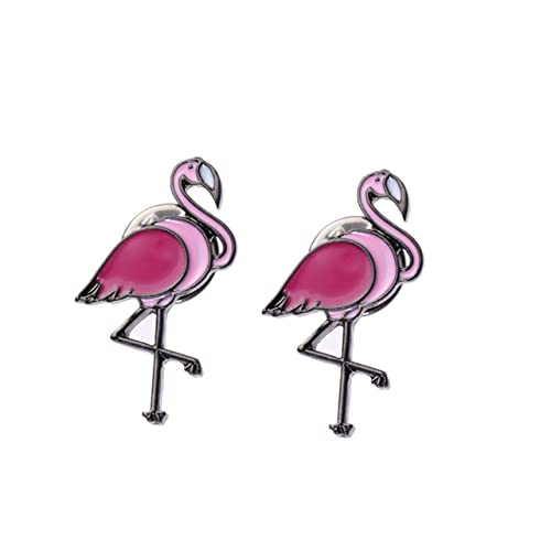 OATIPHO 2St Flamingo Broschennadeln kreative Brosche Neuheit Brosche shöne bescherung small gifts große Broschen für Frauen Flamingo-Brosche lustige Brosche Karikatur Stift Schmuck Korsage von OATIPHO