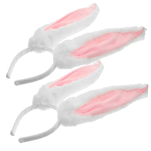 OATIPHO 2St Hasenohr Stirnband Kostüm für Erwachsene Cosplay Haarschmuck cute hair accessories fasching haarreif Haarbänder Kleider schöne Kaninchenohr-Stirnbänder Hasenohren Stirnbänder von OATIPHO