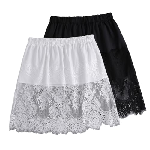 OATIPHO Damen Unteres Sweep-shirt Halblanger Rock Stilvolles Fake-rock-set von OATIPHO