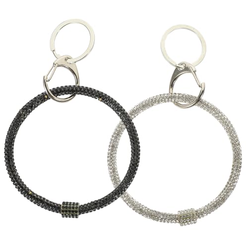 OATIPHO 2stücke Rhinestone Schlüsselanhänger Handgelenk Lanyard Für Frauen Modischer Handgelenk Schlüsselring Für Und Veranstaltungen von OATIPHO