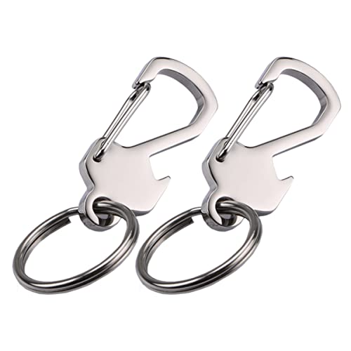 OATIPHO 2 Stück Edelstahl Auto Schlüssel Schlüsselanhänger Schlüsselhalter Mode Schlüsselanhänger Ornamente von OATIPHO