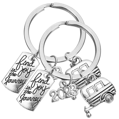 OATIPHO 2stücke Outdoor Aus Poliertem Metall Schlüsselanhänger Mit Schlüsselring Für Handwerk Für Freunde Und Familie von OATIPHO