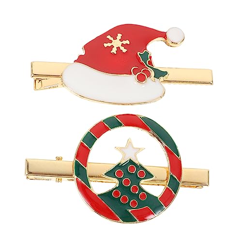 OATIPHO 2stücke Weihnachts-haarspangen Für Mädchen Kreative Haarklammern Im Festlichen Design Haaraccessoires Für Weihnachtsfeier Bequem Und Stylisch von OATIPHO