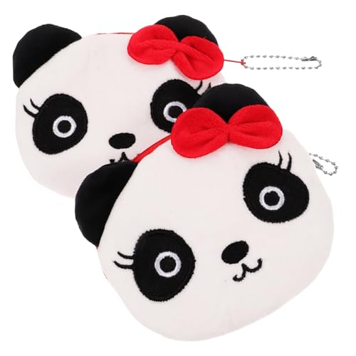 OATIPHO Niedliches Panda-Design Damen-geldbörse Stoff-Clutch Mit Reißverschluss Geldbörse Für Damen Kartenhalter Red Panda Edition von OATIPHO