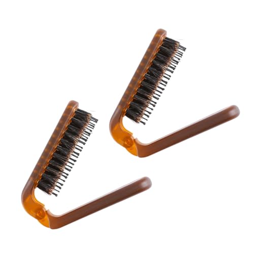 OATIPHO 2Stücke Faltbarer Reise Kamm Tragbare Haarbürste für Männer und Ergonomischer Klappkamm mit Massagefunktion Leichte Styling Haarbürste für Unterwegs Reise von OATIPHO