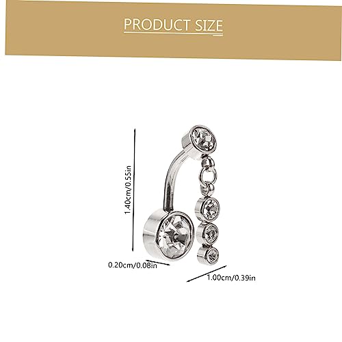 OATIPHO 2Stücke Frauen Bauchnabelpiercing Bauchringe Eleganter Schmuck für Mode für Strandpartys Besondere Anlässe von OATIPHO