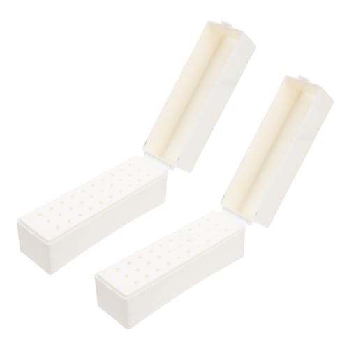 OATIPHO 2stücke Schleifkopf-aufbewahrungsbox Nagelbohrer-etui Behälter Für Nail Art Bohrer Bits Lagerung Organizer Aus Hochwertigem Sicher Und Langlebig von OATIPHO