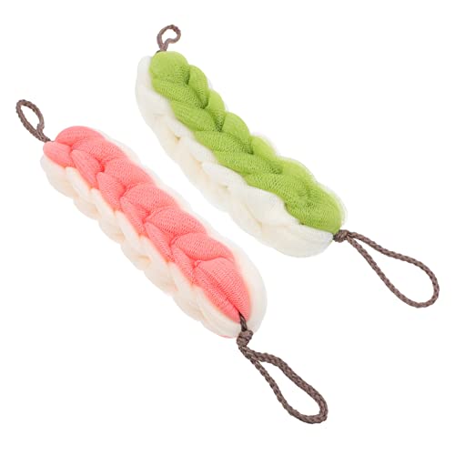 OATIPHO 2stücke Badetuch Duschtuch Langes Streifentuch Badetuch Für Körperhaut Bequemes Handtuch Peeling Handtuch Körperreinigung Schaumerzeugend Camping von OATIPHO