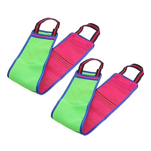 OATIPHO Langes Peeling Duschtuch 2 Stück Körperreinigungstuch für Empfindliche Haut Peeling Handtuch für Rückenmassage Badezubehör von OATIPHO