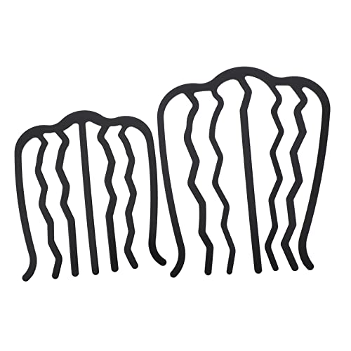 OATIPHO U-Förmige Haargabel 2 Stücke Haarkamm aus Metall für Damen Seitliche Haarnadel für Hochzeiten und Partys Langlebiges Haar Zubehör für Verschiedene Frisuren von OATIPHO
