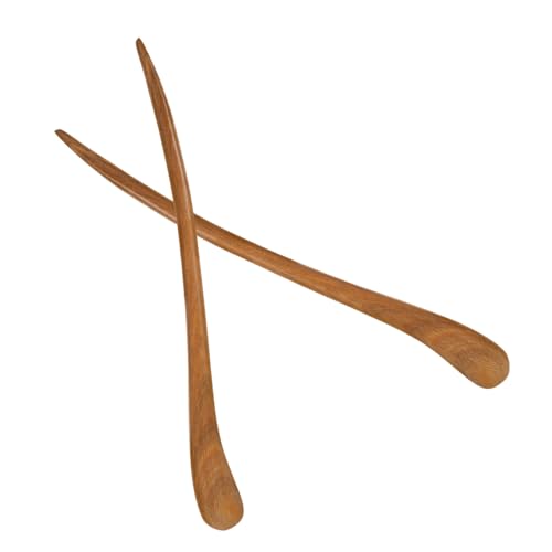 OATIPHO 2stücke Holz Vintage Haarstäbchen Damen Haarnadel Haarstab Haarspange Für Party Freizeit Einkaufen Muster von OATIPHO