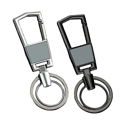 OATIPHO 2stücke Schlüsselring Aus Edelstahl Kreative Schlüsselanhänger Für Auto Tasche Handy Robuste Und Stilvolle Dekoration Zufälligen Farben Perfektes Für Jeden Anlass von OATIPHO