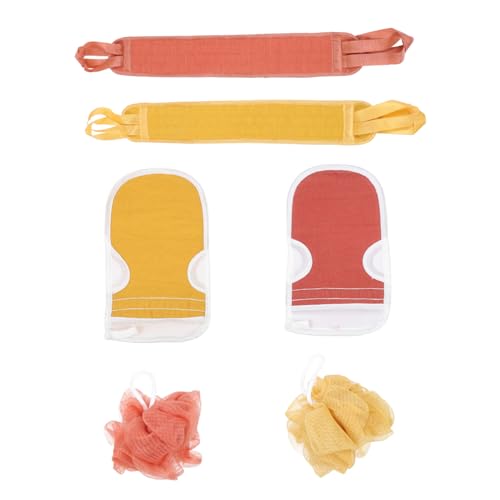 OATIPHO 2sätze Badetuch Rückenschrubbtuch Badebälle Duschschaumbälle Reinigungsmittel Körper Pflege Werkzeuge von OATIPHO