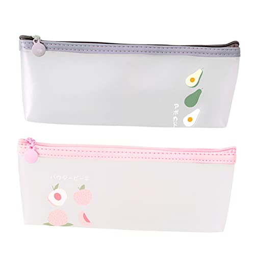 OATIPHO Federmäppchen 2st Mäppchen Organizer-Tasche Aufbewahrungstasche Für Schreibwaren Textmarker Tasche Für Stifte Markierstift Etui Schule Büro Aktenhalter Pfirsiche von OATIPHO