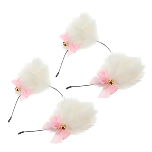 OATIPHO 2stücke Tier-haarreif Aus Plüsch Glöckchen-haarreif Für Gefülltes Stirnbänder Tier-ohr-design Schleifen-kopfbedeckung Für Mottopartys Und Rollenspiele von OATIPHO