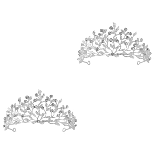 OATIPHO 2st Krone Stirnbänder Stirnband Haarschmuck Für Bräute Haarschmuck Für Die Hochzeit Tiaras Hochzeits-tiara Tiara Für Frauen Braut Luxuriös Schmücken Strass von OATIPHO