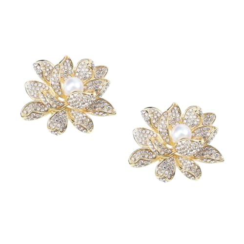 OATIPHO 2st Perlen-lotus-brosche Strassbrosche Perle Lotus Corsage Kleid Für Hochzeitsgast Brosche Bekleidungszubehör Strass Lotus-corsage Hochzeitskleid Golden Legierung OATIPHO 2st Perlen-lotus-brosche Strassbrosche Perle Lotus Corsage Kleid Für Hochzeitsgast Brosche Bekleidungszubehör Strass Lotus-corsage Hochzeitskleid Golden Legierung von OATIPHO
