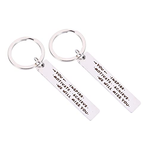 OATIPHO 2stücke Schlüsselanhänger Für Ruhestand Abschiedsgeschenk Für Kollegen Und Graviert Mit Herzlichen Botschaften Langlebig Und Erinnerungsstück Für Ruhestand von OATIPHO