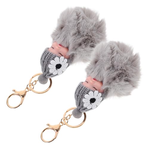 OATIPHO 2stücke Pompom Schlüsselanhänger Flauschige Bag Pendants Adorabler Rucksack- Aus Hochwertigem Material Für Taschen Handys Und Zu Jedem Anlass von OATIPHO