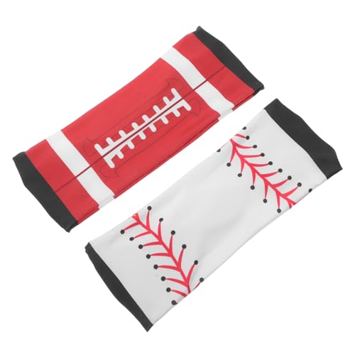 OATIPHO 2stücke Sport Stirnbänder Für Damen Und Herren Nonslip Dehnbar Für Yoga Laufen Und Fitness Schweißabsorbierende Haarbänder Mit Rugby Und Softball-print von OATIPHO