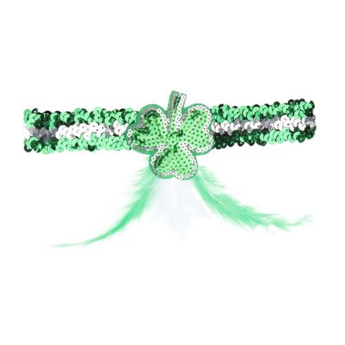 OATIPHO 2stücke Grünes Kleeblatt Stirnband Für Patrick's Day Glitzernde Haarschmuck Kopfbedeckung Festliche Accessoires Für Damen Und Mädchen Für Partys Und Kostüme von OATIPHO
