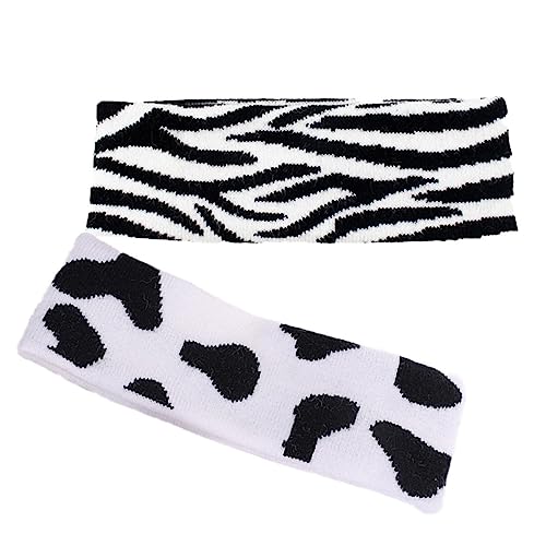 OATIPHO 2stücke Farbige Zebra-stirnbänder Für Damen Retro-design Mit Tiermuster Elastische Haarschmuck Für Täglichen Gebrauch Komfortabel Und Langlebig von OATIPHO