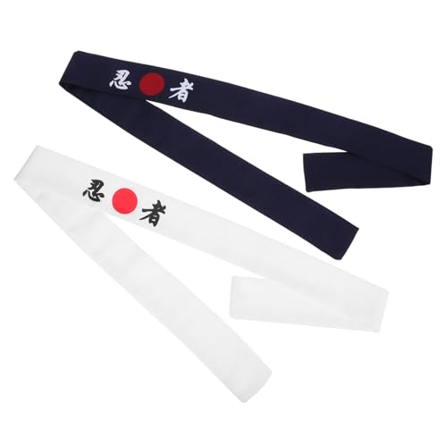 OATIPHO 2stücke Japanisches Stirnband Für Männer Karate-stirnband Atmungsaktiv Unisex Dekoratives Für Sushi-kochkostüm von OATIPHO