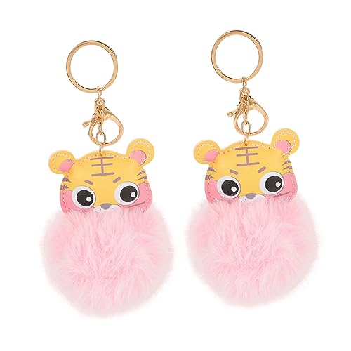 OATIPHO 2stücke Cartoon Tiger Schlüsselanhänger Flauschige Tier-Pendants Für Schlüssel Und Taschen Niedliches Design Als Oder Dekoration Für Und Handtaschen von OATIPHO