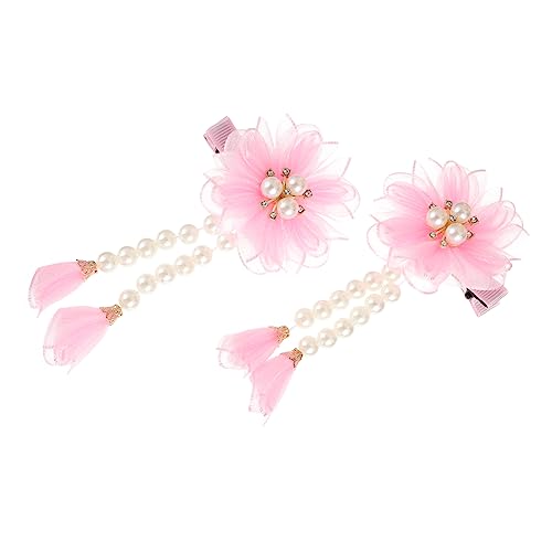 OATIPHO 2stücke Blumenförmige Haarnadeln Mit Perlen Und Quasten Haaraccessoire Für Mädchen Für Geburtstage Partys Und Besondere Anlässe von OATIPHO