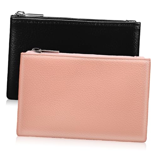 OATIPHO 2stücke Kleine Münztasche Mit Reißverschluss Wechselgeldbörse Aus Pu- Für Damen Tragbare Geldbörse in Rosa Geeignet Für Münzen Schlüssel Und Kleinigkeiten von OATIPHO