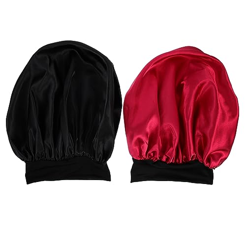 OATIPHO 2stücke Haar Haube Für Schlafen Dekorative Haarwickel Frauen Schlafmütze Elastisches Design Haar Schutz Für Nachtschlaf von OATIPHO