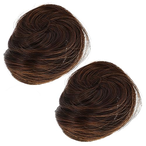 OATIPHO 2stücke Klaue Clip Brötchen Frauen Haar Dutt Clips Chignon Pferdeschwanz Haarteil Dutt Chignon Haarteil von OATIPHO