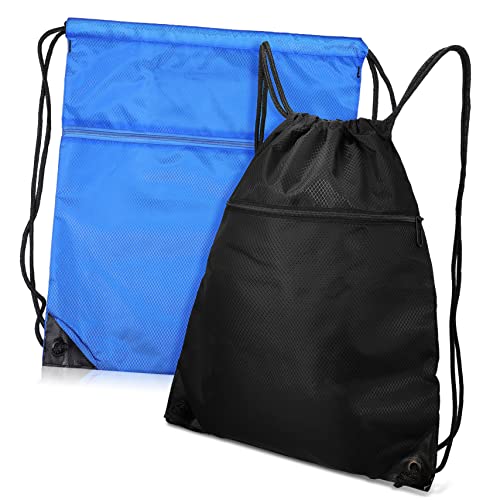 OATIPHO 2stücke Kordelzug Rucksack Für Sport Und Freizeit Große Kapazität Wasserabweisend Für Gym Strand Und Reisen Für Damen Und Herren Material von OATIPHO